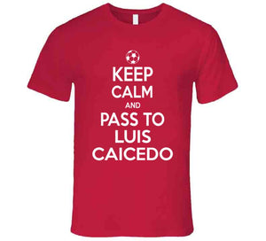 Luis Caicedo Keep Calm Pass To New England Soccer T Shirt