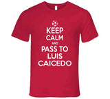 Luis Caicedo Keep Calm Pass To New England Soccer T Shirt