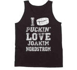 Joakim Nordstrom I Love Boston Hockey Fan T Shirt