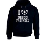 Diego Fagundez I Heart New England Soccer T Shirt