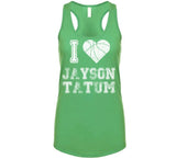 Jayson Tatum I Heart Boston Basketball Fan T Shirt