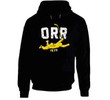 Bobby Orr Score And Soar Distressed Boston Hockey Fan T Shirt