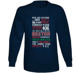 The Legend Of Boston Banner Boston Baseball Fan V3 T Shirt