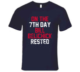 Bill Belichick 7th Day Rest New England Football Fan Distressed T Shirt