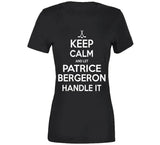 Patrice Bergeron Keep Calm Boston Hockey Fan T Shirt