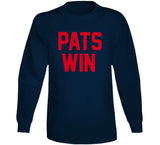 Pats Win New England Football Fan T Shirt