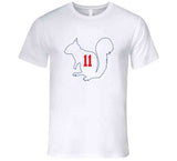 Julian Edelman The Squirrel 11 New England Football Fan white T Shirt