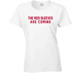 The Red Sleeves Are Coming New England Defense Football Fan V5 T Shirt