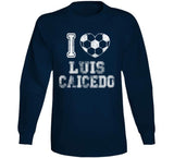 Luis Caicedo I Heart New England Soccer T Shirt