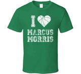 Marcus Morris I Heart Boston Basketball Fan T Shirt