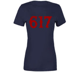 Boston Area Code Boston Baseball Fan T Shirt