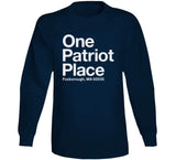 One Patriot Place New England Football Fan T Shirt