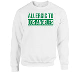 Allergic To Los Angeles Boston Basketball Fan T Shirt