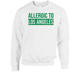 Allergic To Los Angeles Boston Basketball Fan T Shirt