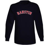 Bahstin Boston Baseball Fan Distressed T Shirt