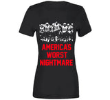 America's Worst Nightmare New England Football Fan T Shirt
