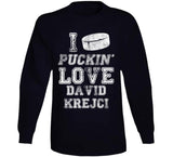 David Krejci I Love Boston Hockey Fan T Shirt