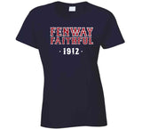 Fenway Faithful Est 1912 Boston Baseball Fan T Shirt