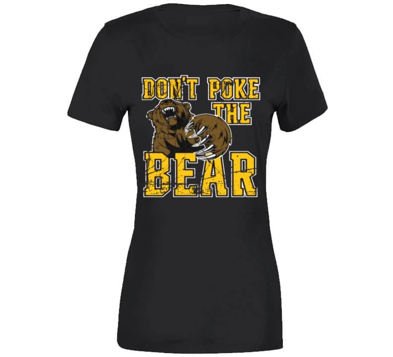 Bruins-Boston Summer Funny T Shirt For Men Women Dont Poke The Bear Black  And Gold Hockey - AliExpress