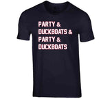 Party And Duck Boats New England Football Fan T Shirt