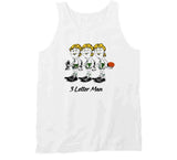 Retro Boston Basketball 3 Letter Man MVP Larry Bird Basketball Fan Boston T Shirt