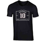 Entering Mac Achusetts Mac 10 Mac Jones New England Football Fan v2 T Shirt