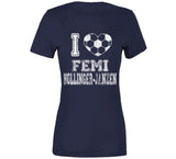 Femi Hollinger Janzen I Heart New England Soccer T Shirt