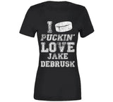 Jake DeBrusk I Love Boston Hockey Fan T Shirt