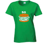 Jayson Tatum 50 Burger Boston Basketball Fan  T Shirt