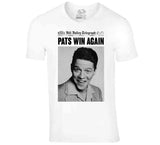 New England Wins Again Biff Back To The Future  Football Fan T Shirt