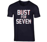 Bust For Seven New England Football Fan T Shirt