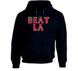 Beat LA Boston Baseball Fan Distressed T Shirt
