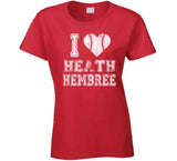 Heath Hembree I Heart Boston Baseball Fan T Shirt