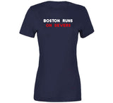 Boston Runs On Devers Boston Baseball Fan T Shirt