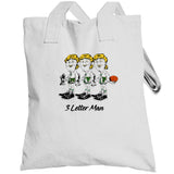 Retro Boston Basketball 3 Letter Man MVP Larry Bird Basketball Fan Boston T Shirt