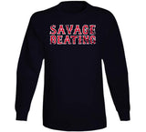 Savage Beating New York Boston Rivalry Baseball Fan T Shirt