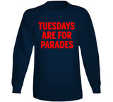 Title Town Champs Tuesdays are For Parades New England Football Fan T Shirt