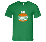 Jayson Tatum 50 Burger Boston Basketball Fan  T Shirt