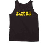 Score Bobby Orr Fred Cusick Call Boston Hockey Fan T Shirt