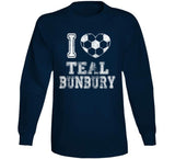 Teal Bunbury I Heart New England Soccer T Shirt