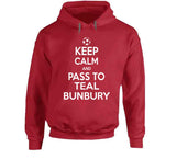 Teal Bunbury Keep Calm Pass To New England Soccer T Shirt