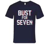 Bust For Seven New England Football Fan T Shirt