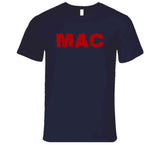 Mac Jones Mac New England Football Fan Navy T Shirt