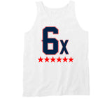 6 Time World Champs New England Football T Shirt