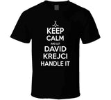David Krejci Keep Calm Boston Hockey Fan T Shirt