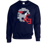 8 Bit Helmet New England Football Fan Distressed T Shirt