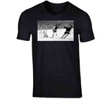 Bobby Orr Classic Score and Soar Famous Photo Boston Hockey Fan T Shirt