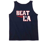 Beat La Football New England Fan Distressed T Shirt