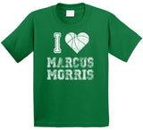 Marcus Morris I Heart Boston Basketball Fan T Shirt