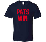 Pats Win New England Football Fan T Shirt